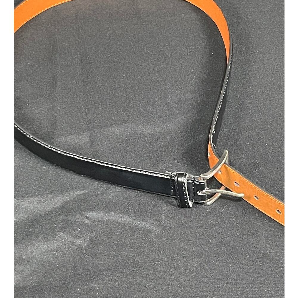 Men's black leather belt 38-40 size